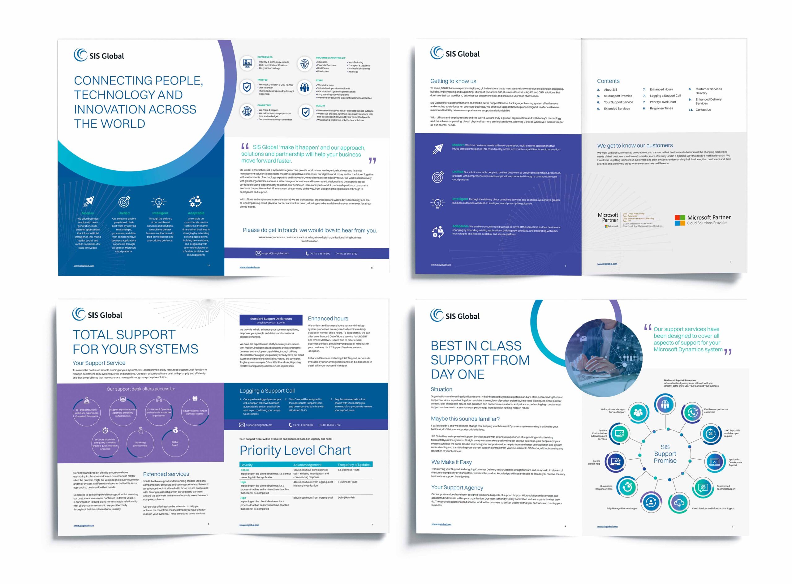 SIS Global brochure design